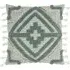 Kalai Geometric Tufted Cushion - Eucalyptus, Cotton