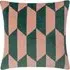 Kalho Jacquard Cushion - Pink and Green, Velvet