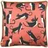 Kitta Geo Cats Cushion - Pink