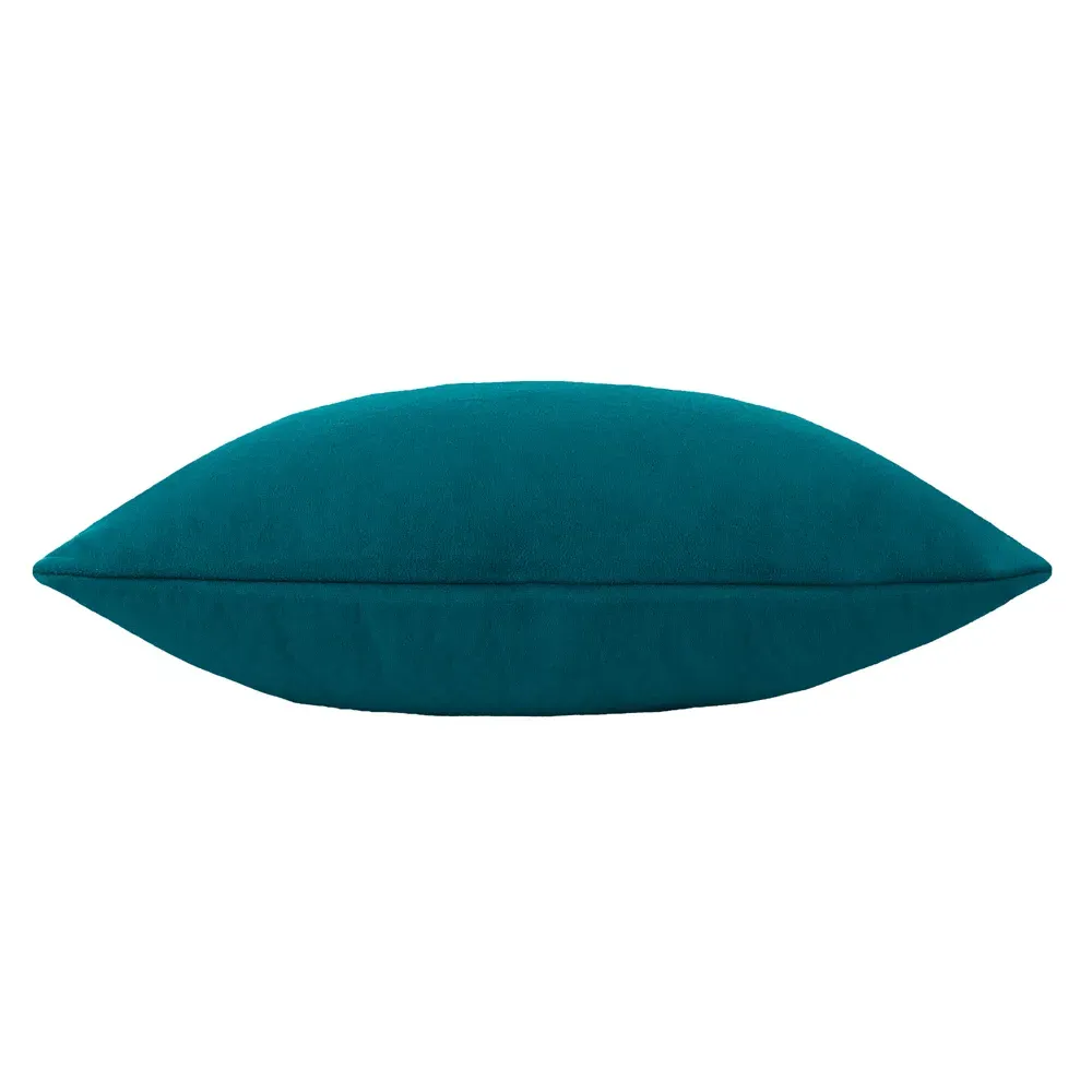 Kobe Textured Velvet Cushion - Teal