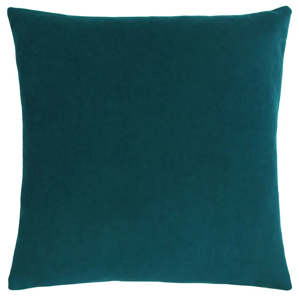 Kobe Textured Velvet Cushion - Teal