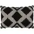 Lamar Geometric Tufted Cushion - Black, Cotton