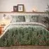 Lodge Wood King Size Duvet Set - Green, Cotton
