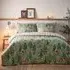 Lodge Wood Single Duvet Set - Green, Cotton