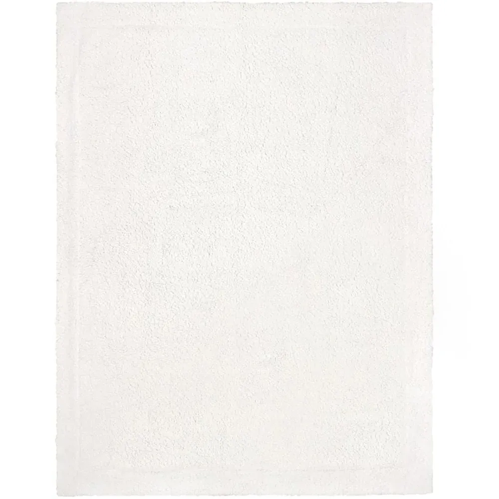 Lodge Wood Throw - Green, Sherpa Fleece