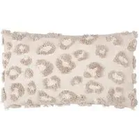 Maeve Tufted Cotton Cushion - Cream