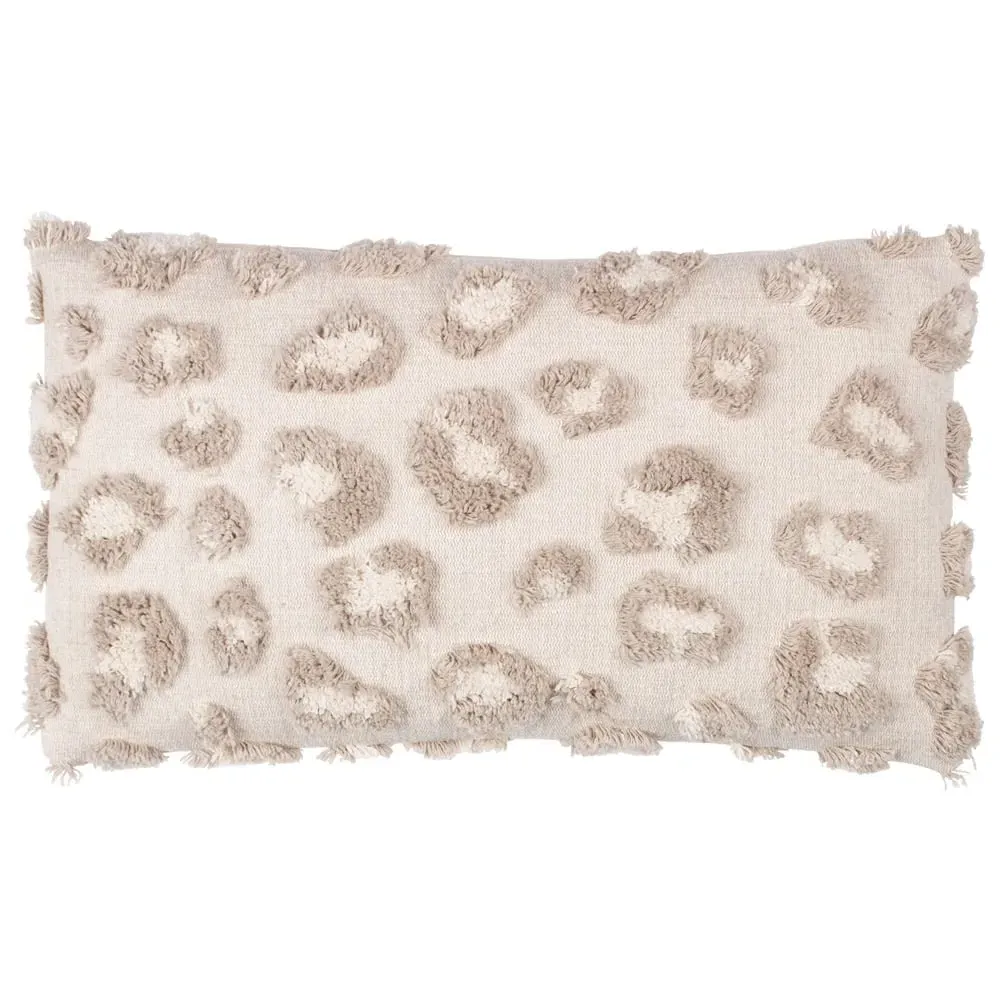 Maeve Tufted Cotton Cushion - Cream