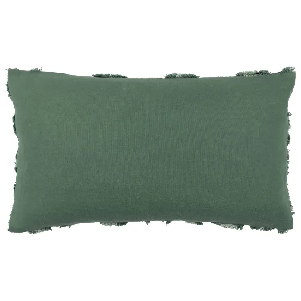 Maeve Tufted Cotton Cushion - Green