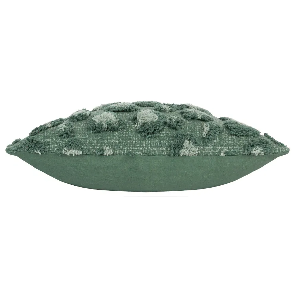 Maeve Tufted Cotton Cushion - Green