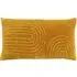 Mangata Ochre Geometric Pleat Cushion - Multi, Cotton
