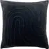 Mangata Square Geometric Pleat Cushion - Black, Cotton