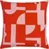 Manhattan Art Deco Cushion - Pink Red