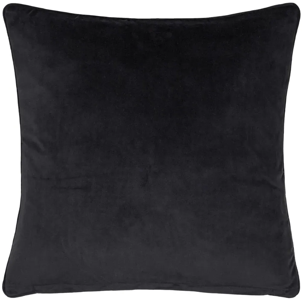 Marttel Geometric Jacquard Cushion - Black