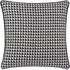 Marttel Geometric Jacquard Cushion - Black