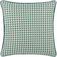 Marttel Geometric Jacquard Cushion - Multi