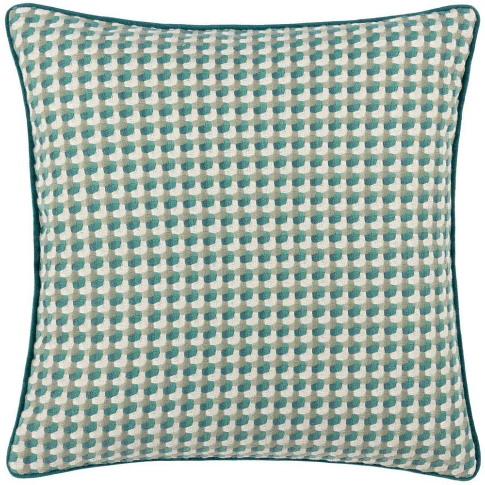 Marttel Geometric Jacquard Cushion - Multi