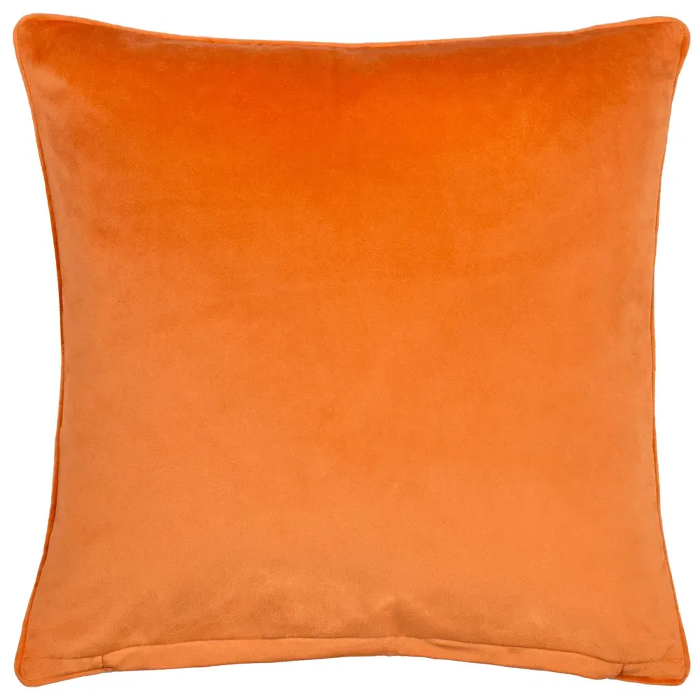Marttel Geometric Jacquard Cushion - Orange