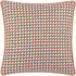 Marttel Geometric Jacquard Cushion - Orange