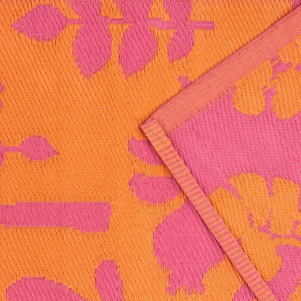 Marula Outdoor Rug 120x180cm - Orange, Recycled Polypropylene