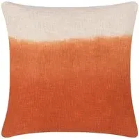 Mizu Amber Square Cushion - Orange, Cotton