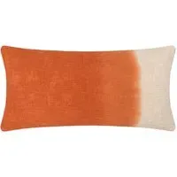 Mizu Dip Dye Rectangular Cushion - Amber