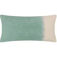 Mizu Eucalyptus Dip Dye Rectangular Cushion - Multi, Cotton