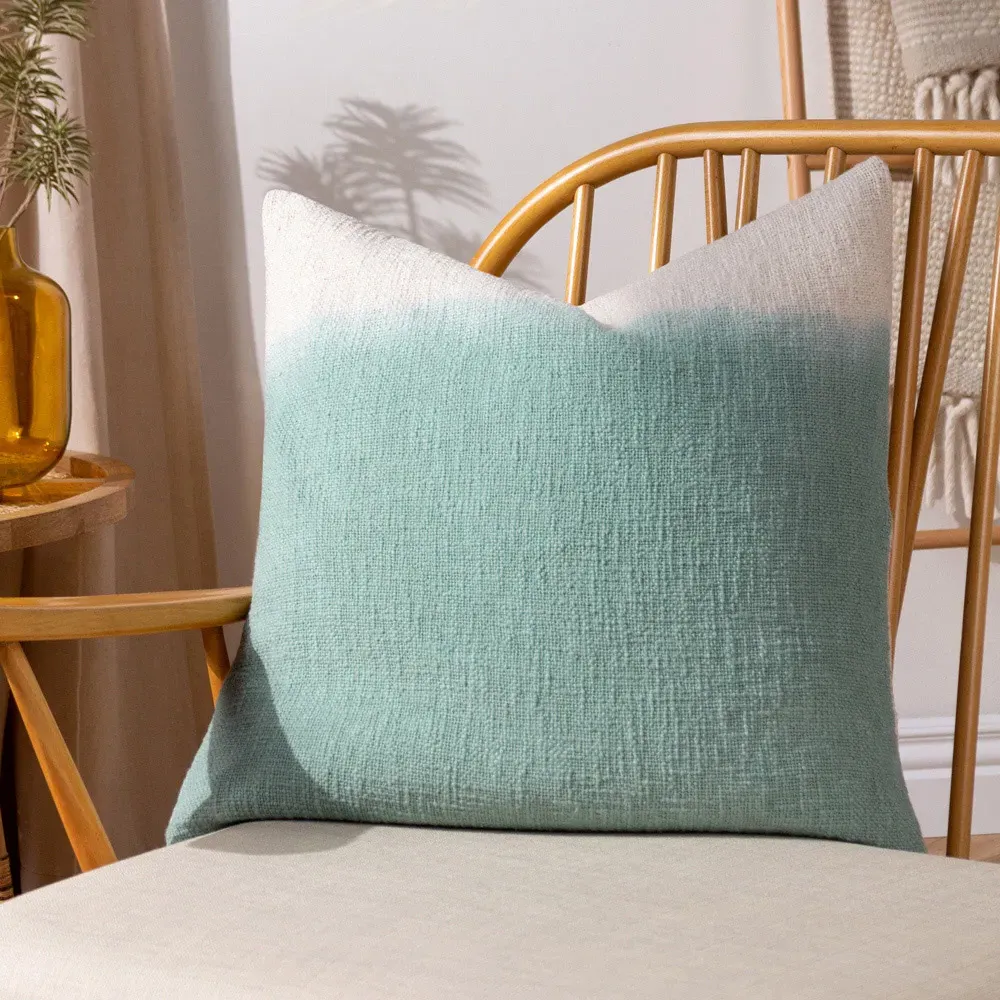 Mizu Eucalyptus Square Cushion - Multi, Cotton