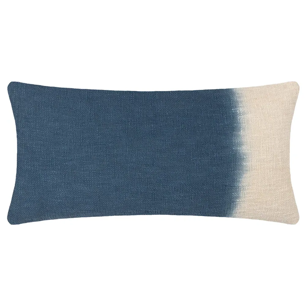 Mizu Ink Dip Dye Rectangular Cushion - Multi, Cotton image
