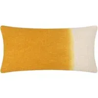 Mizu Ochre Dip Dye Rectangular Cushion - Multi, Cotton