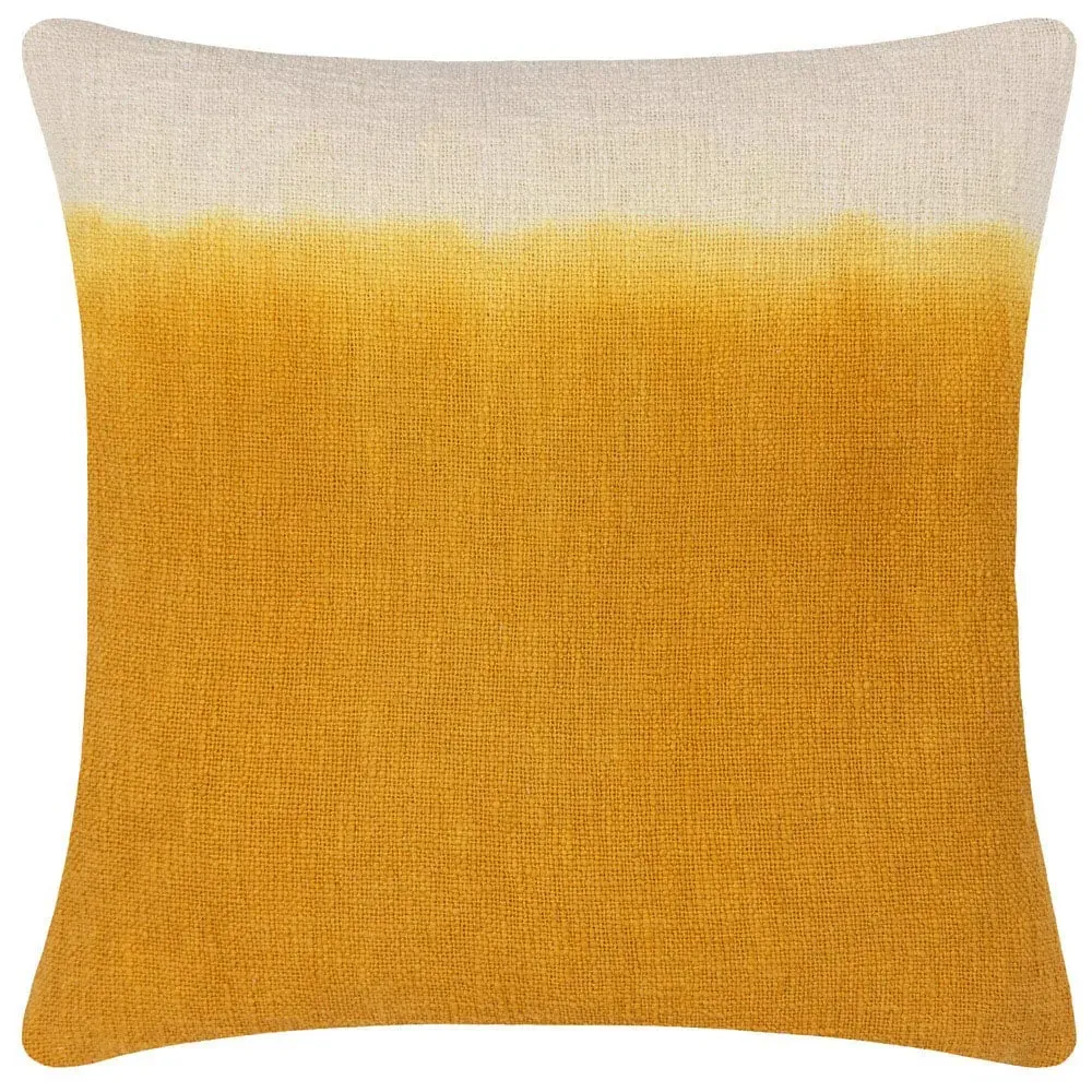 Mizu Ochre Square Cushion - Multi, Cotton