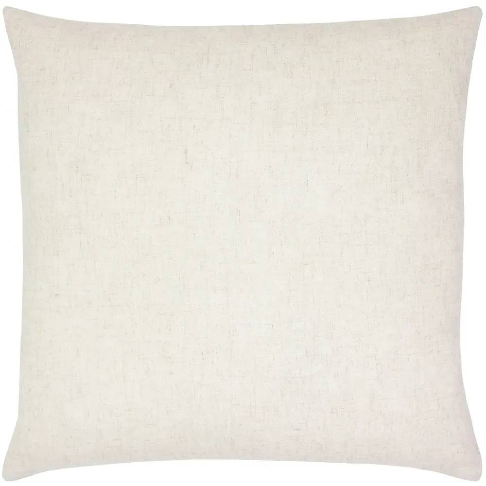 Mono Face Linen Cushion - Cream