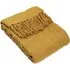 Motti Woven Tufted Stripe Throw - Ochre, Cotton