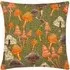 Mushroom Fields Abstract Cushion - Green, Cotton