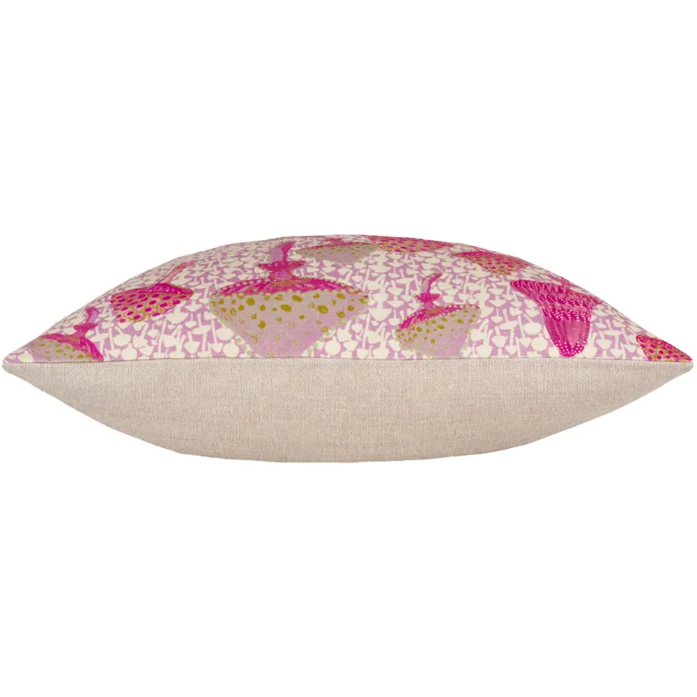 Mushroom Fields Abstract Cushion - Lilac