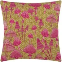 Mushroom Fields Abstract Cushion - Purple