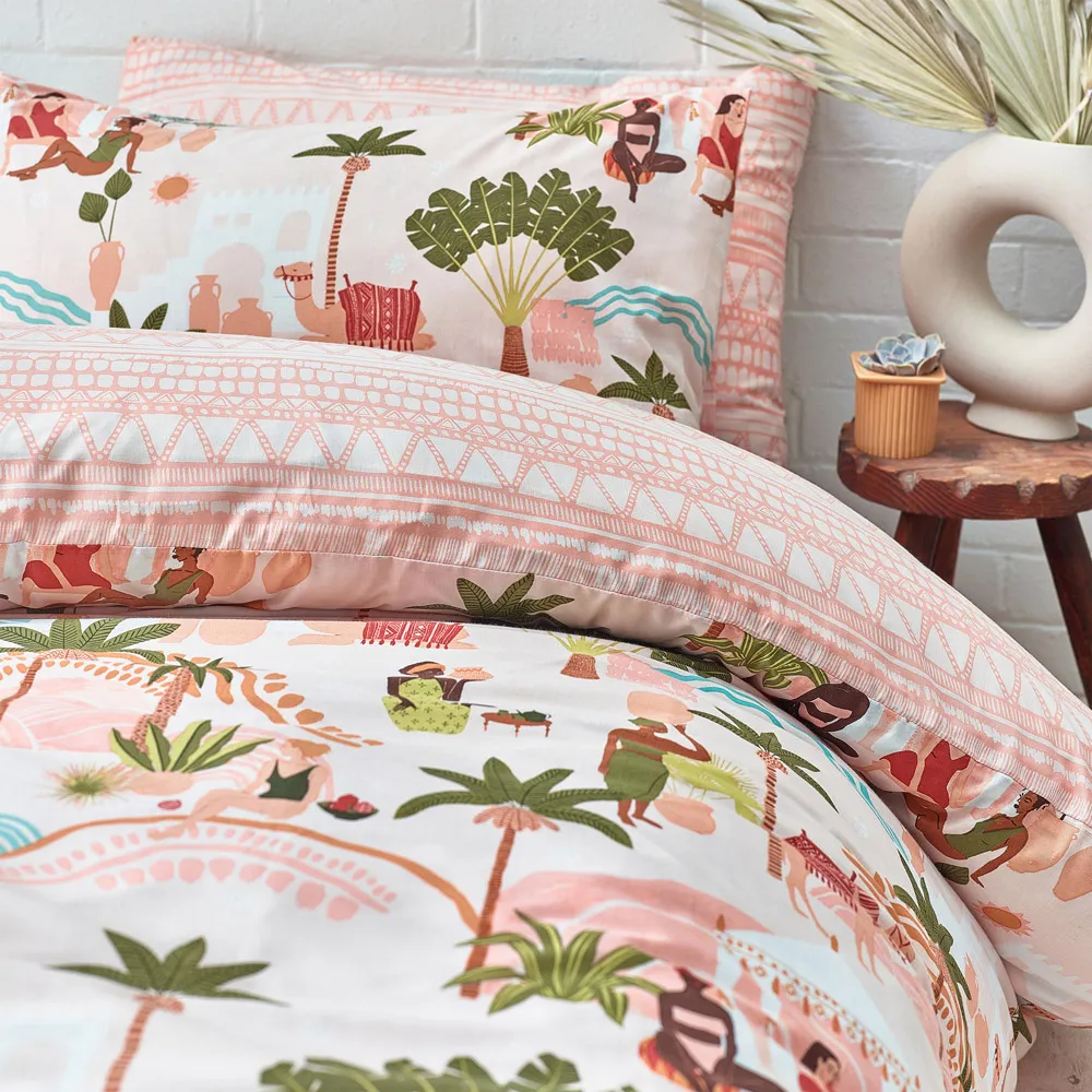 Nalani Single Duvet Cover Set - Multi, Polycotton