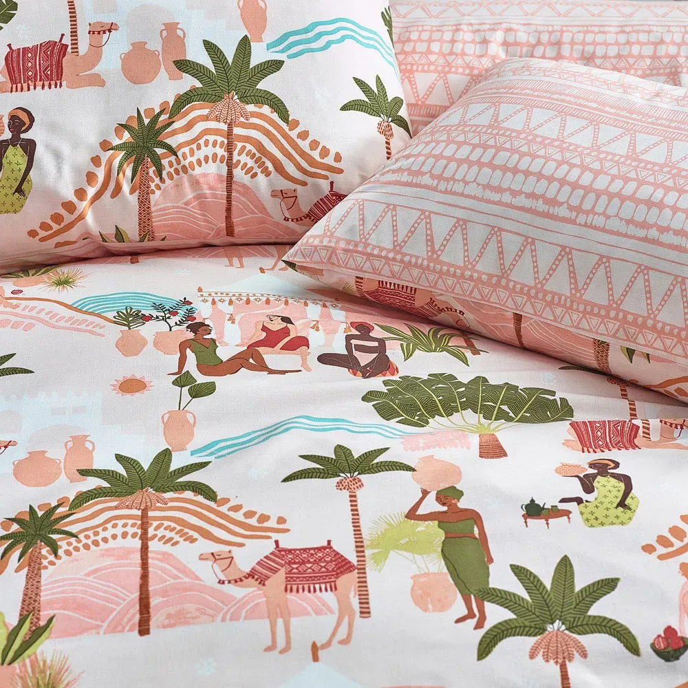 Nalani Single Duvet Cover Set - Multi, Polycotton