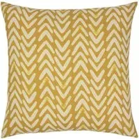 Nomi Monoprint Cushion - Ochre