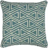 Nomi Monoprint Cushion - Teal