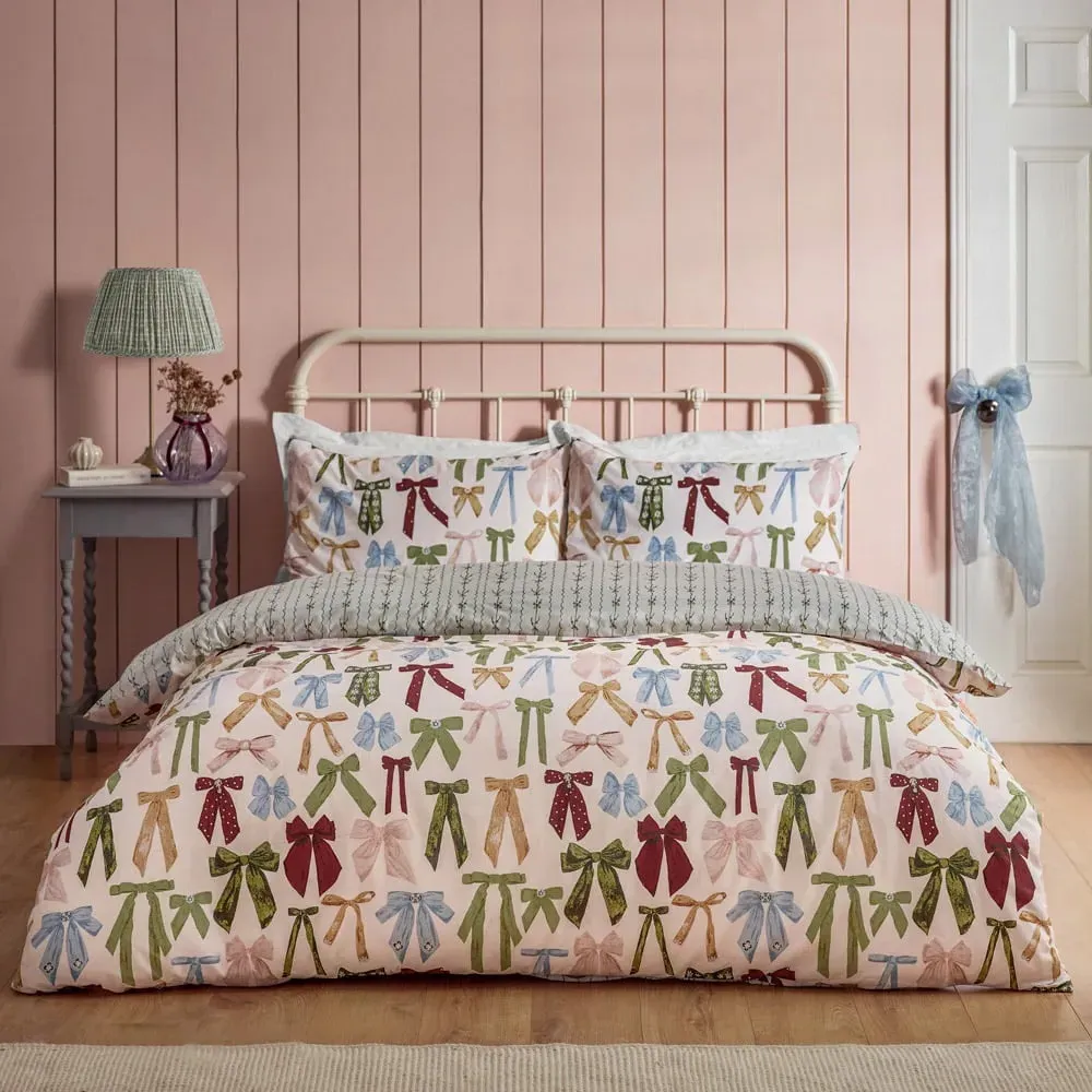 Noortje Bows Double Duvet Set - Multi
