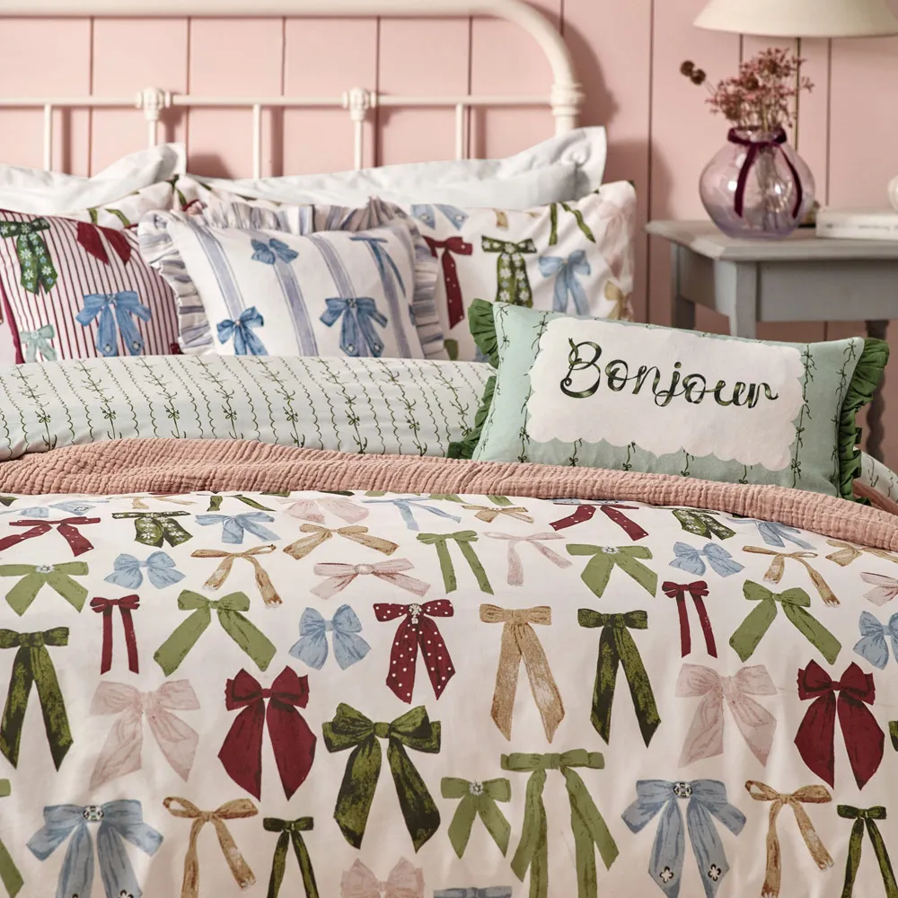 Noortje Bows King Size Duvet Set - Multi