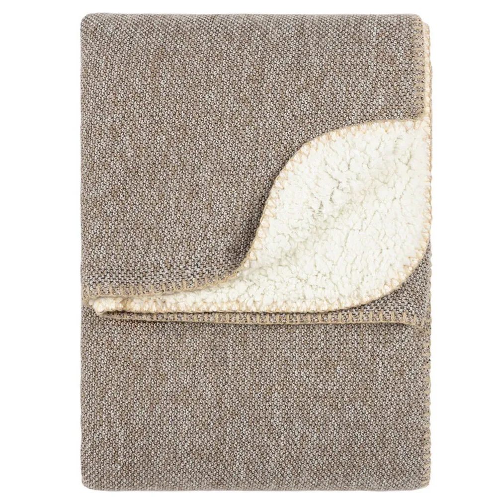Nurrel Knitted Throw - Cream