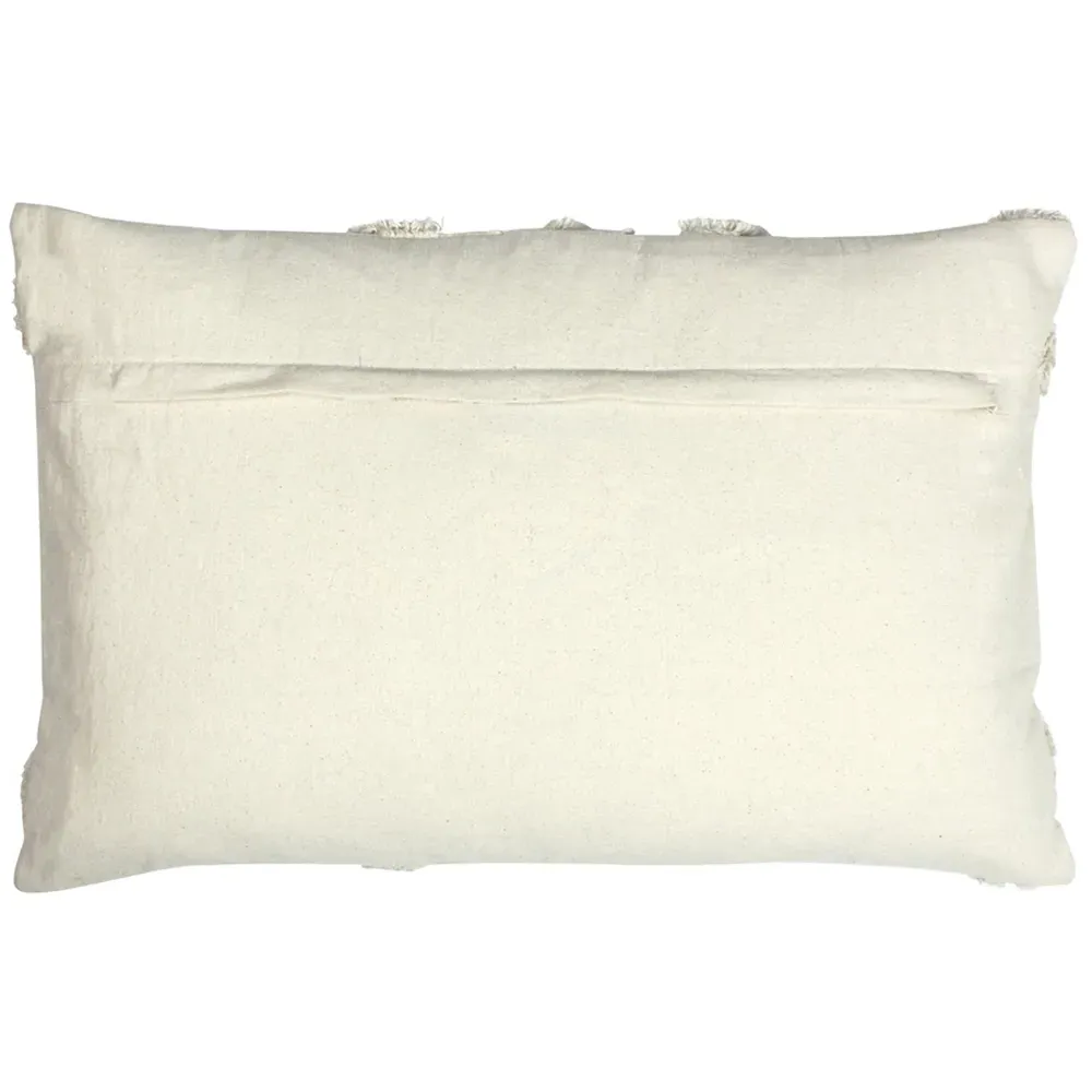 Orson Tufted Cushion - Ecru, Cotton