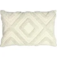 Orson Tufted Cushion - Ecru, Cotton