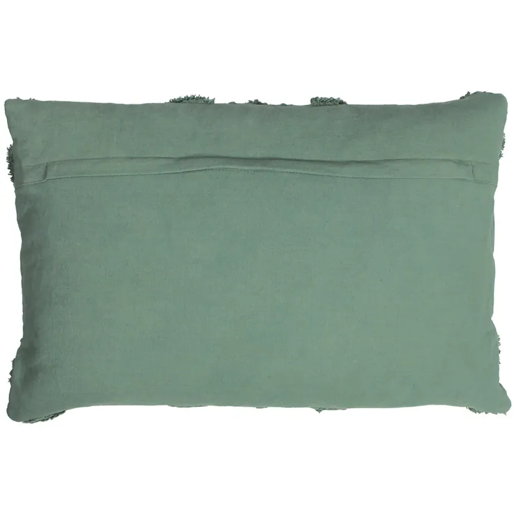 Orson Tufted Cushion - Eucalyptus, Cotton