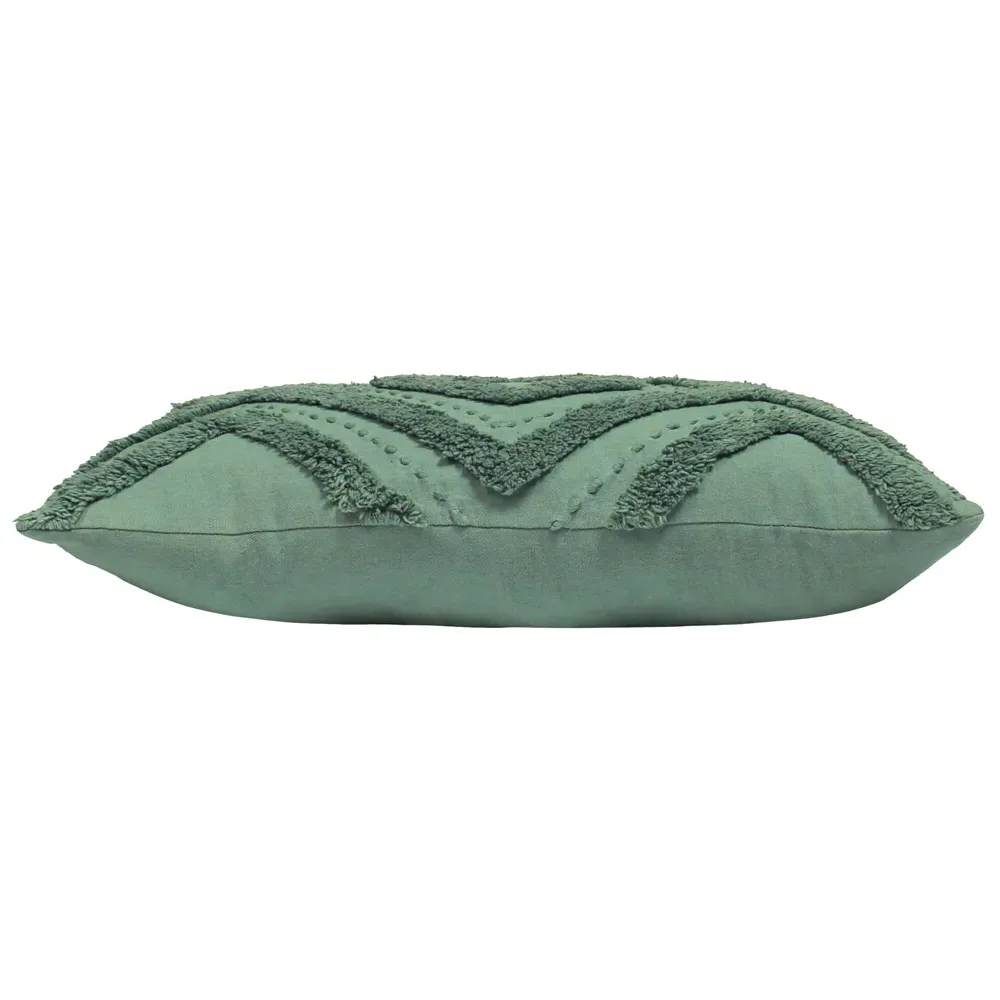 Orson Tufted Cushion - Eucalyptus, Cotton