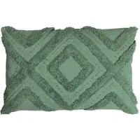 Orson Tufted Cushion - Eucalyptus, Cotton