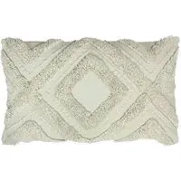 Orson Tufted Cushion - Taupe, Cotton