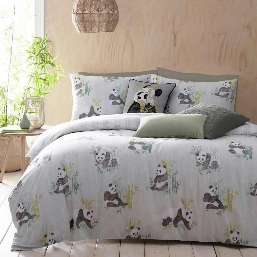 Pandas Super King Duvet Set - Multi image