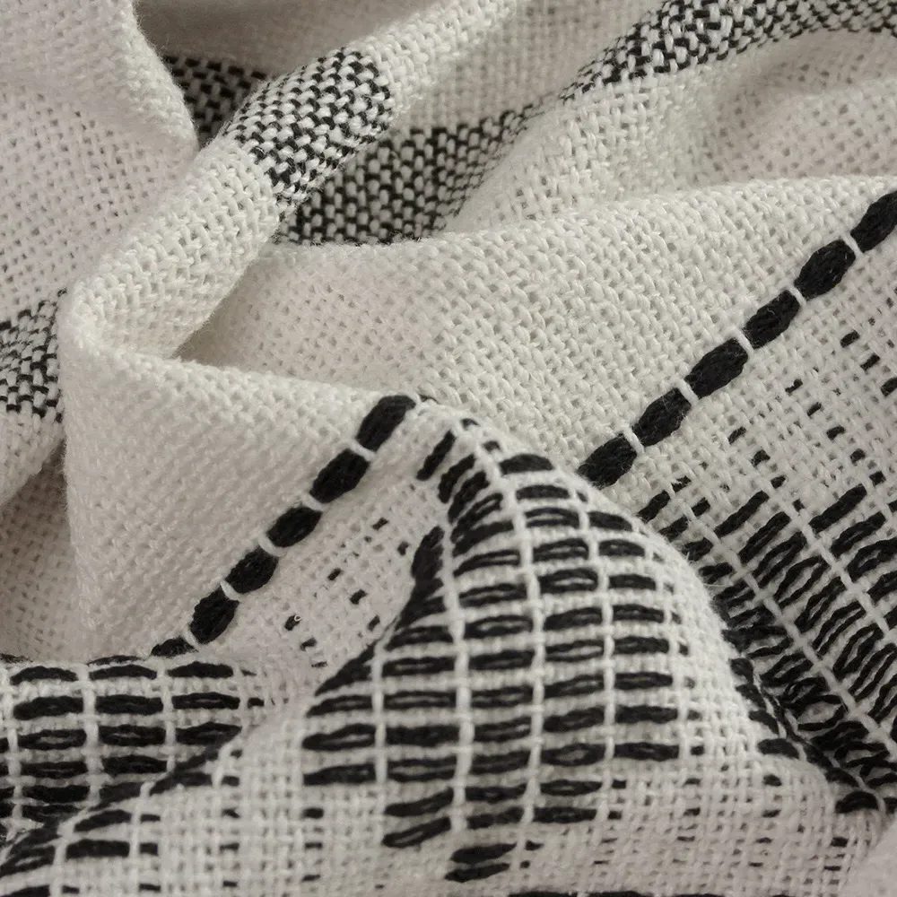 Pangea Tasselled Throw - Black